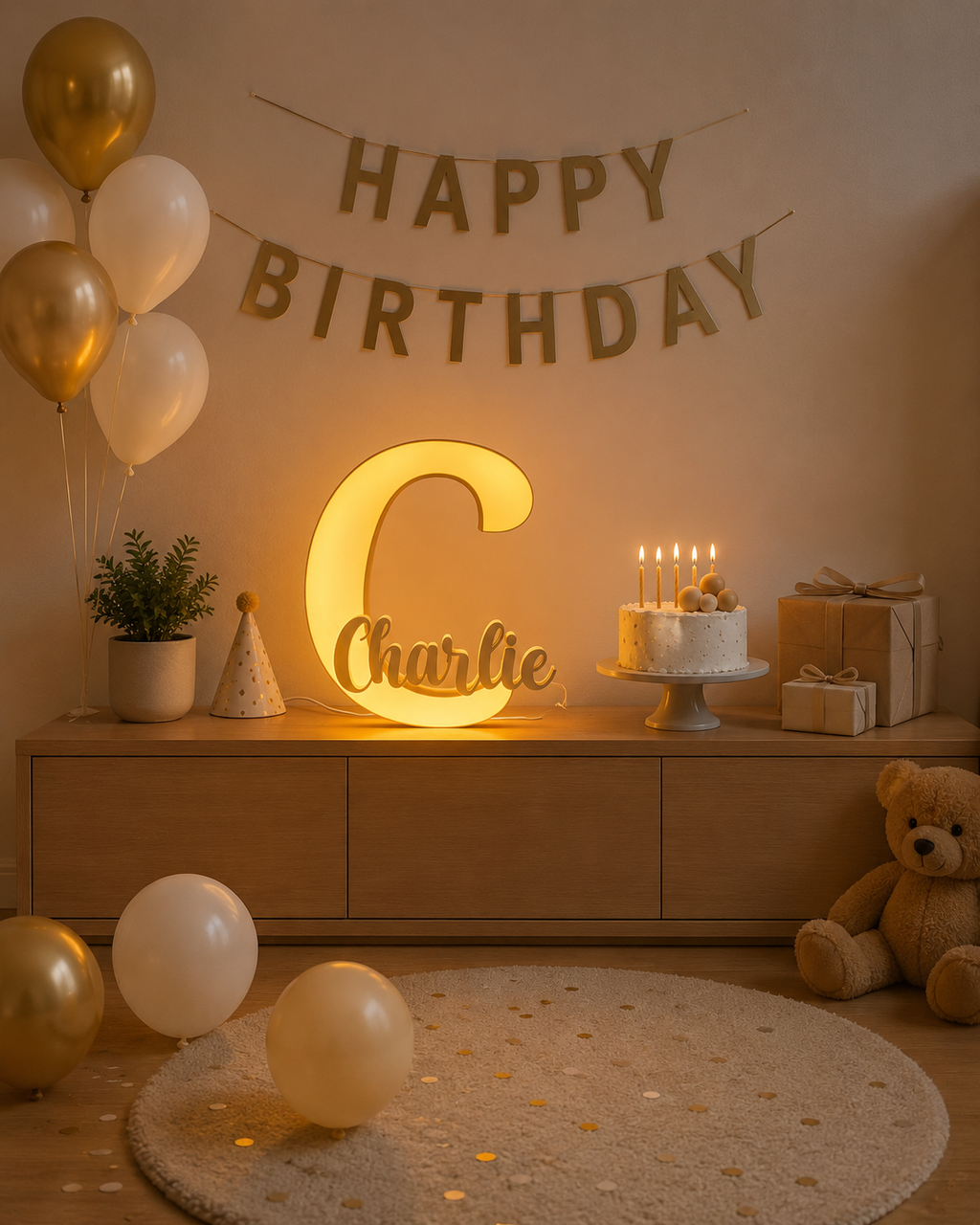 LumiNames – Personalised Illuminated Letter & Name Light
