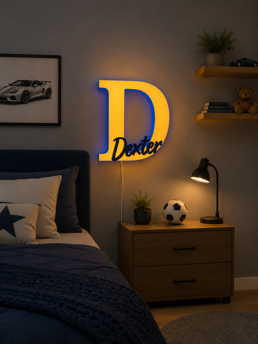LumiNames – Personalised Illuminated Letter & Name Light
