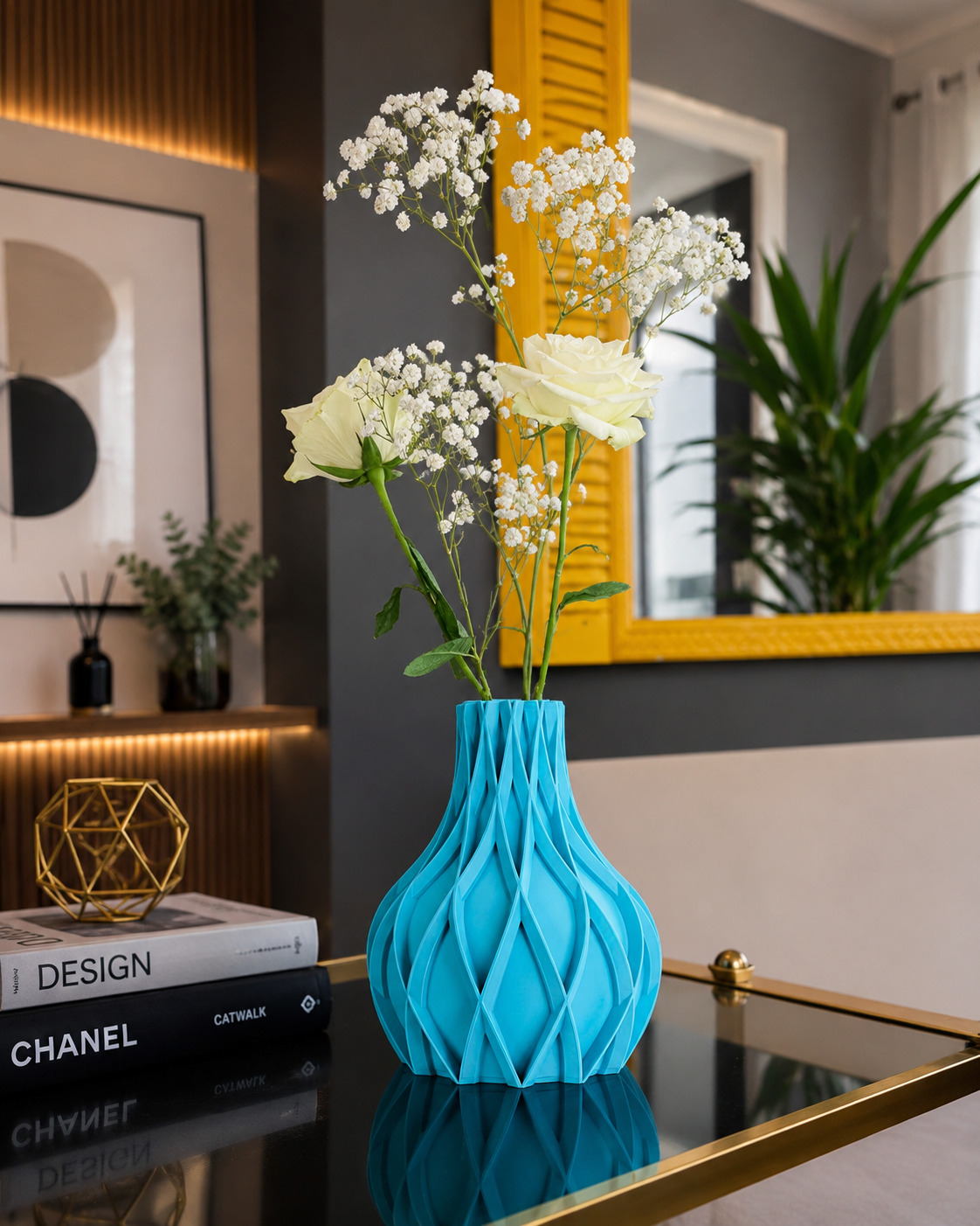 Avio Flower Vase – 3D Printed Geometric Vase | Modern Home Decor