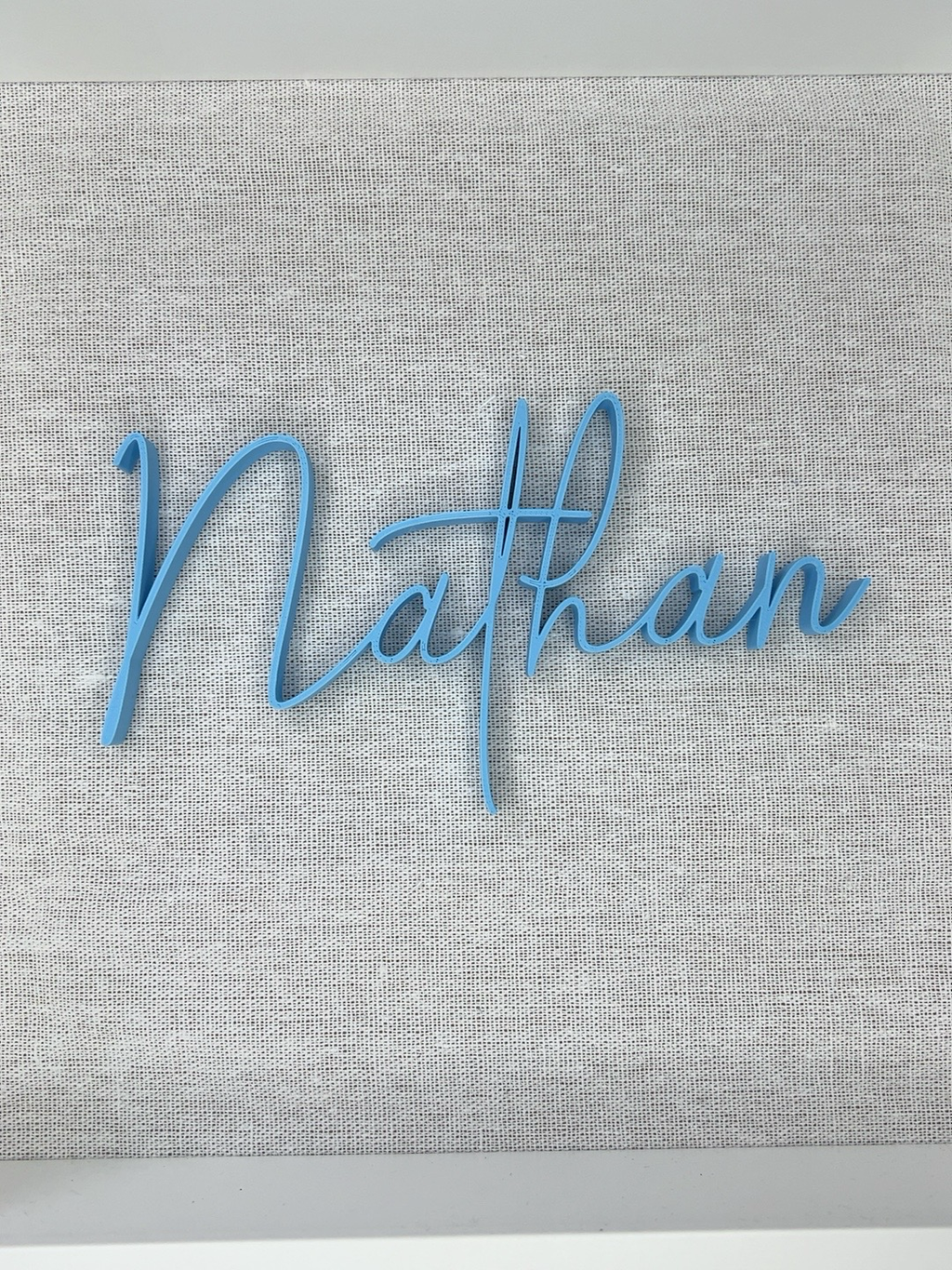 Personalised 3D Name Frame for Children - Custom Initial & Theme