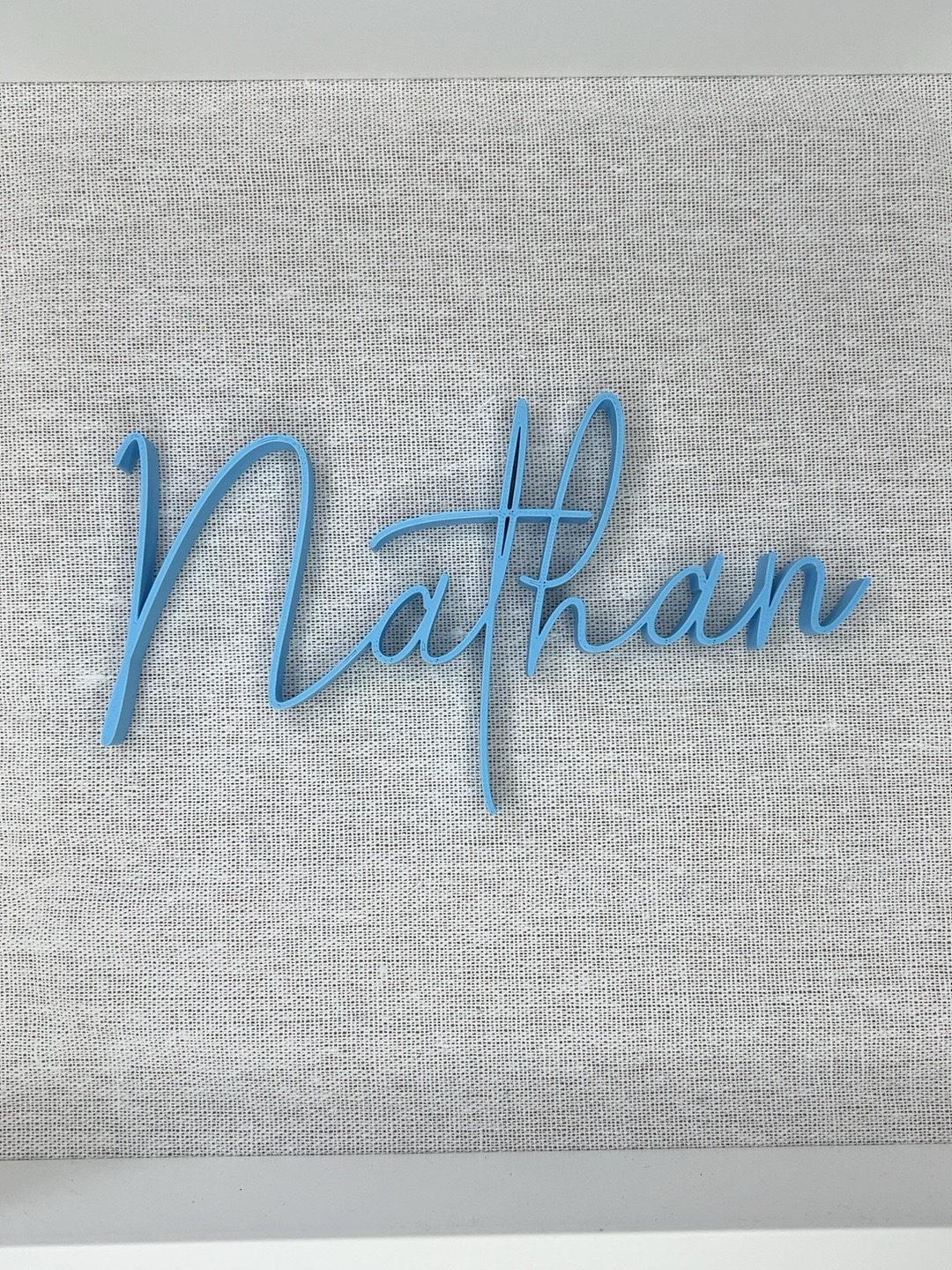 Personalised 3D Name Frame for Children - Custom Initial & Theme