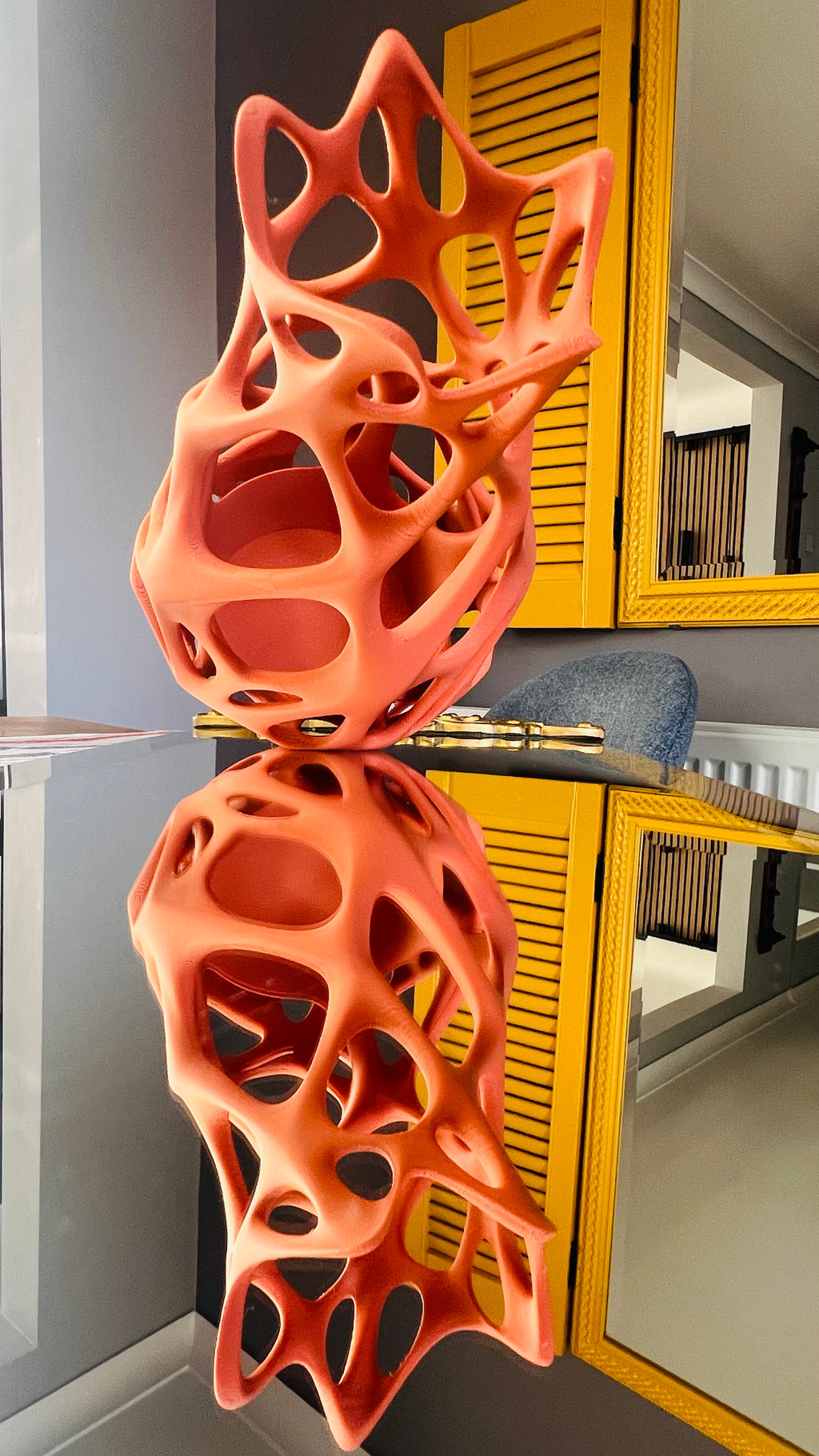 Sculpture Organic Vase, Home Decor, Modern Luxury decor, Decorative Object, Modern Parametric decor vase