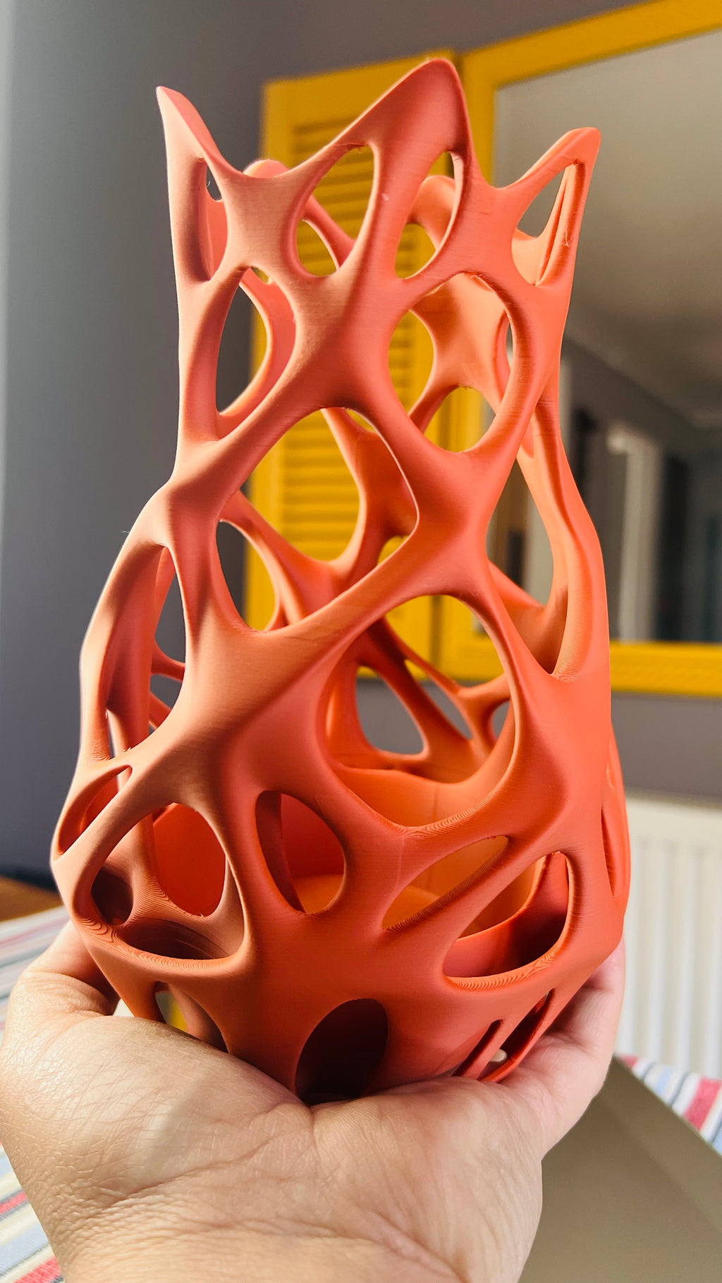 Sculpture Organic Vase, Home Decor, Modern Luxury decor, Decorative Object, Modern Parametric decor vase