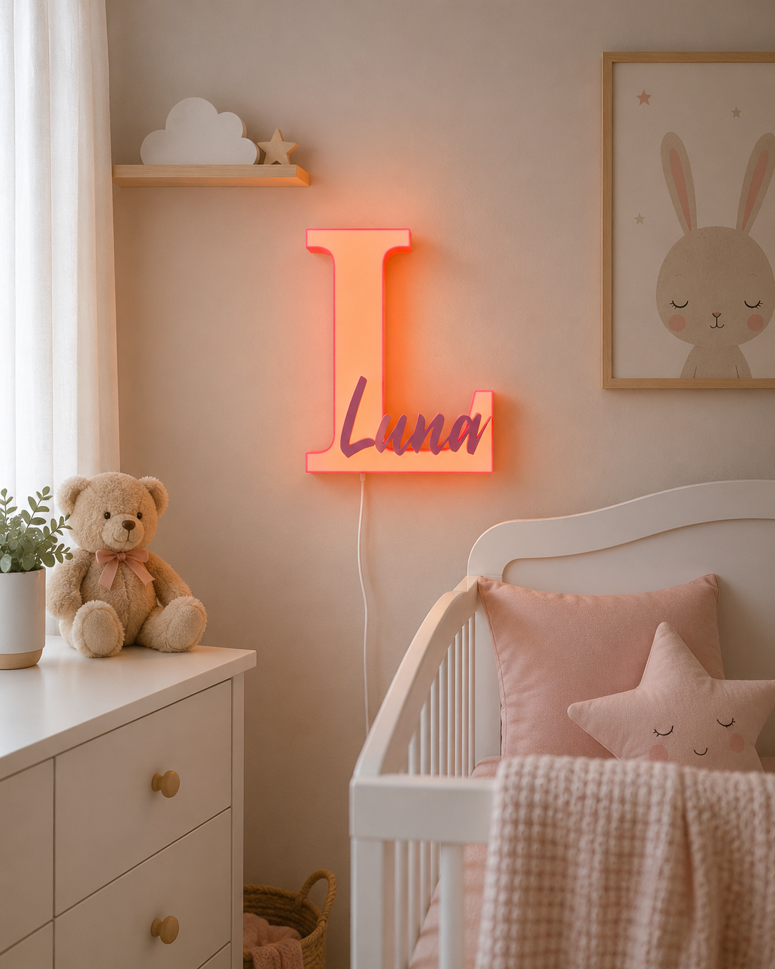 LumiNames – Personalised Illuminated Letter & Name Light