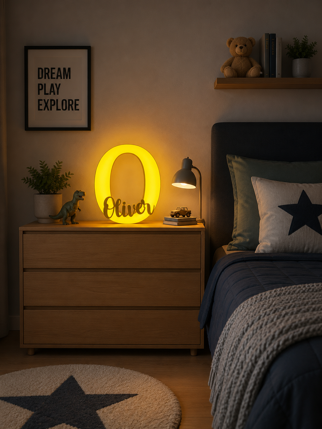 LumiNames – Personalised Illuminated Letter & Name Light
