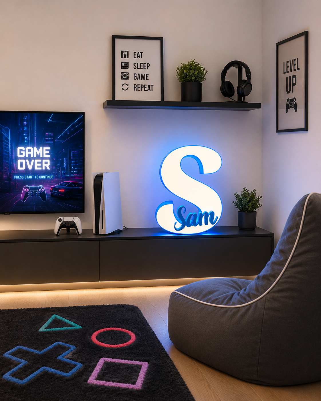 LumiNames – Personalised Illuminated Letter & Name Light