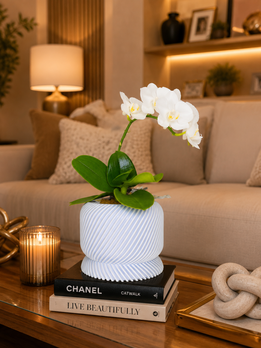 Slant Planter Pot – Luxury 3D Printed Vase | Contemporary Home Decor