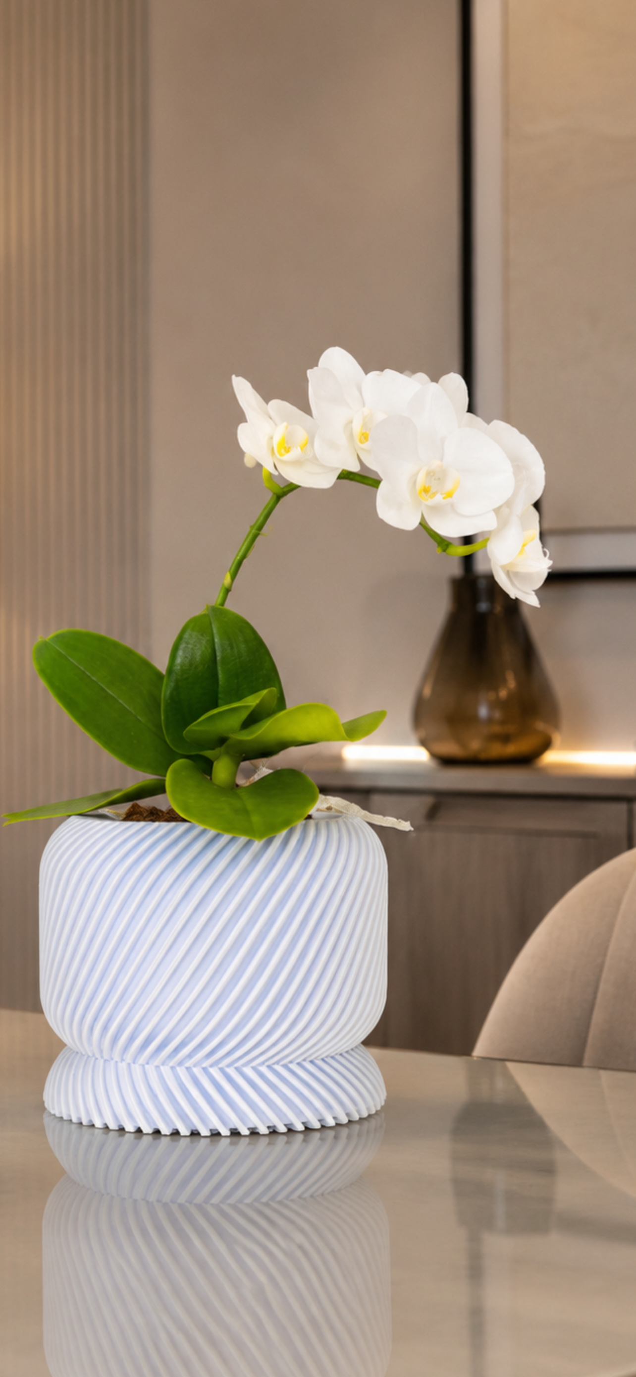 Slant Planter Pot – Luxury 3D Printed Vase | Contemporary Home Decor